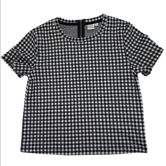 Twik Boxy Cropped Black/White Gingham Top/Blouse- XS - Picture 4 of 11